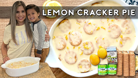 4 INGREDIENT LEMON CRACKER PIE | Delicious & Easy!