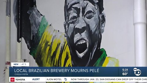 Staff at Novo Brazil brewery mourns death of national hero, Pelé