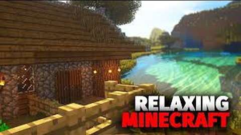 Minecraft Relaxing Music For Sleep Box 1 Hours (Rain + Visuals)