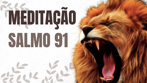 MEDITAÇÃO NO SALMO 91 - MOMENTO DE REFLEXÃO