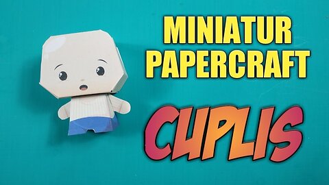 MINIATURE INDONESIAN PAPERCRAFT CUPLIS (SI UNYIL)