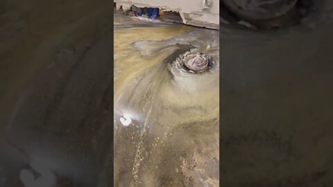 Metallic EPOXY dirty pour floor 🔥 #shorts