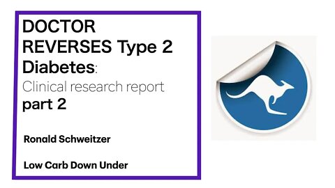 Ronald Schweitzer Part 2: Low-carb vs control group report