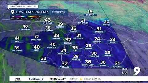 An unsettled weather patter returns to southern Arizona