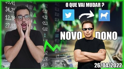 Elon Musk Compra Twitter e Mercado Sobe! Análise Bitcoin 26/04/2022