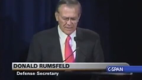 Donald Rumsfeld Announces Pentagon Has Lost Track of $2.3 Trillion the day before 9/11