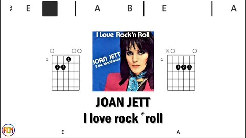 JOAN JETT I love rock´roll - Guitar Chords & Lyrics HD