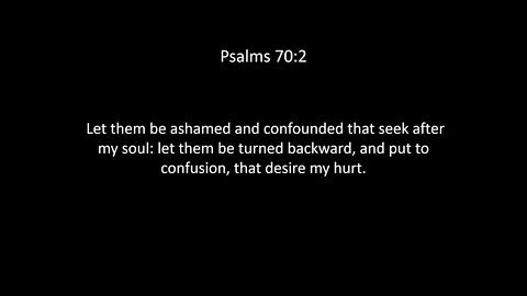 Psalms Chapter 70