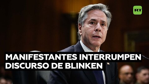 VIDEO: Interrumpen una intervención de Blinken para exigir que salven a los niños en Gaza