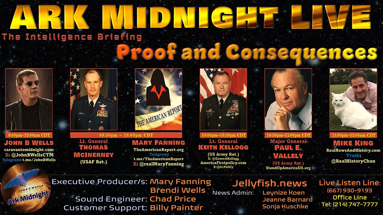 The Intelligence Briefing / Proof And Consequences - John B Wells LIVE