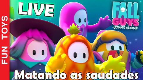 LIVE de FALL GUYS - Matando as Saudades e vendo o que TEM DE NOVO!!!