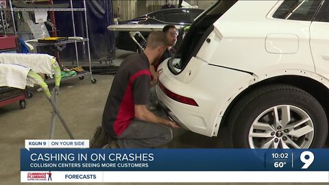 Collision centers seeing more cars come in