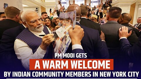 PM Modi gets a warm welcome by Indian community members in New York City | PM Modi US visit 2023