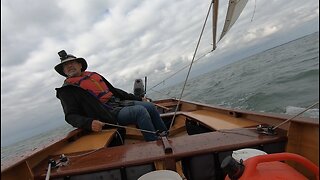 Sailing Grace: Little Boat in a Big Lake--Chilly Temps Nice Breeze in Lake Erie