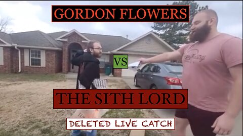 Alex Rosen aka Gordon Flowers vs The Sith Lord Emperor Pedotine DELETED LIVE CATCH