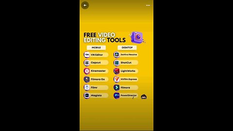 Free video editing tools