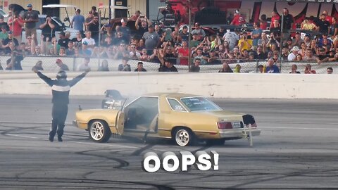 Fairmonster Supercharged Fairmount Destroys Tire and Lands on Rim At Burnout Competition - LSFest