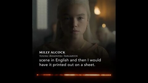 House of the Dragon Milly Alcock discusses learning High Valyrian on the #GameofThrones podcast.