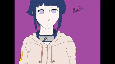 DESENHANDO A HINATA HYUGA