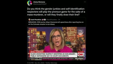 CNN Host left speechless after reporting the Colorado shooting suspect identifies as "Non-Binary"