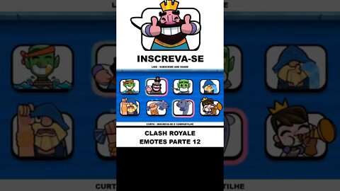 TODOS OS EMOTES - CLASH ROYALE PARTE 12