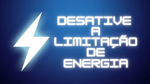 DESATIVE A LIMITAÇÃO DE ENERGIA E MELHORE O DESEMPENHO DO SEU WINDOWS