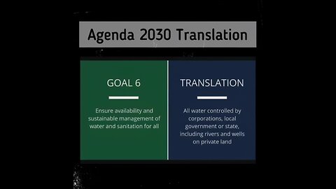 Translation of the cabal Agenda 2030