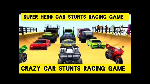 Carzzy car stunts racing game.z super game.playgamecar