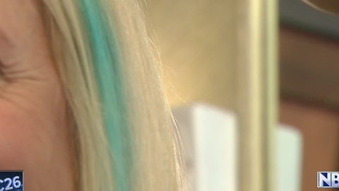 Green Bay barbershop offers blue hair chalking to raise awareness of human trafficking