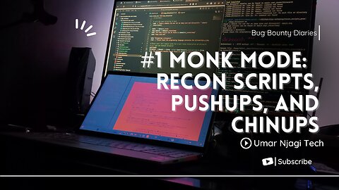 Bug Bounty Day In the Life | #monkmode Day 1 - Recon Scripts, Pushups, and Chinups