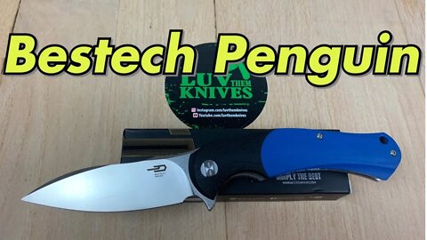 Bestech Penguin / includes disassembly/ great design and another great G10 model from Bestech !!