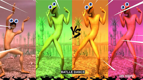 Alien dance VS Funny alien VS Dame tu cosita VS Funny alien dance VS Green alien dance VS Dance frog