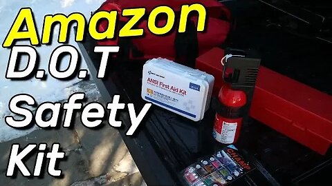 DOT Safety Kit from Amazon - Warning Triangles, Fire Extinguisher, and ANSI First Aid Kit