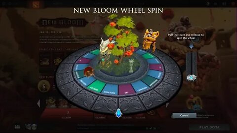 Dota 2 New Bloom 2020! Free Wheel Spin! Finally get the kawaii NIAN courier!!!