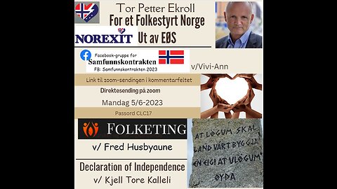 2023-06-05 NOREXIT - FOLKETING - Declaration of Independence - Samfunnskontrakt FBgruppe