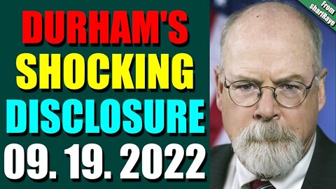 SHARIRAYE UPDATE TODAY (SEPT 19, 2022) - DURHAM'S SHOCKING DISCLOSURE