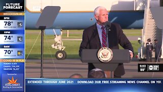 VP Mike Pence speaks in Lakeland