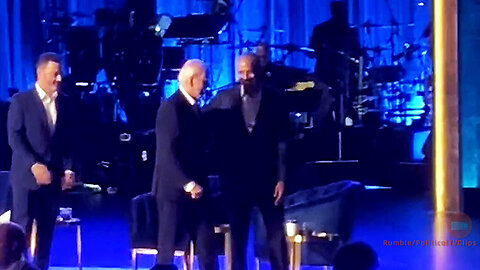 Biden Has To Be Coaxed and Led Off Stage By Obama At Mega Fundraiser