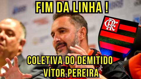 FIM DA LINHA! COLETIVA DO DEMITIDO VÍTOR PEREIRA APÓS A DERROTA DO FLAMENGO PARA O FLUMINENSE