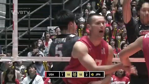 Japan vs USA / volliyboll Olympic QT 2023