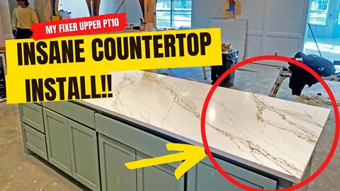 Insane Quartz Countertop Install At Our Fixer Upper | My Fixer Upper House Pt 10