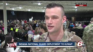 Indiana National Guard members deployed to Kuwait