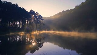 Tibetan healing sounds and beautiful natural scenery