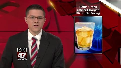 Battle Creek Officer charged for drunk driving