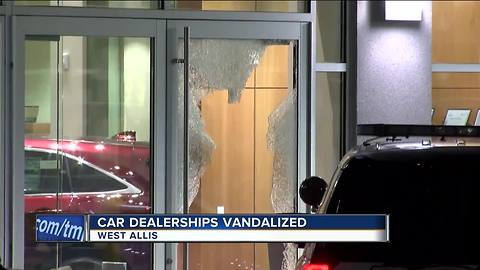 Car dealerships broken into overnight, three cars set on fire