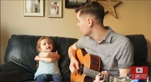 Precious Little Girl Singing With Her Daddy - HaloRock