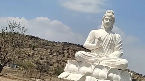 Beautiful lord Budha statue beside Belam caves,#shortvideo,#lordbuddha,#tourvlog,#andhra,#statue