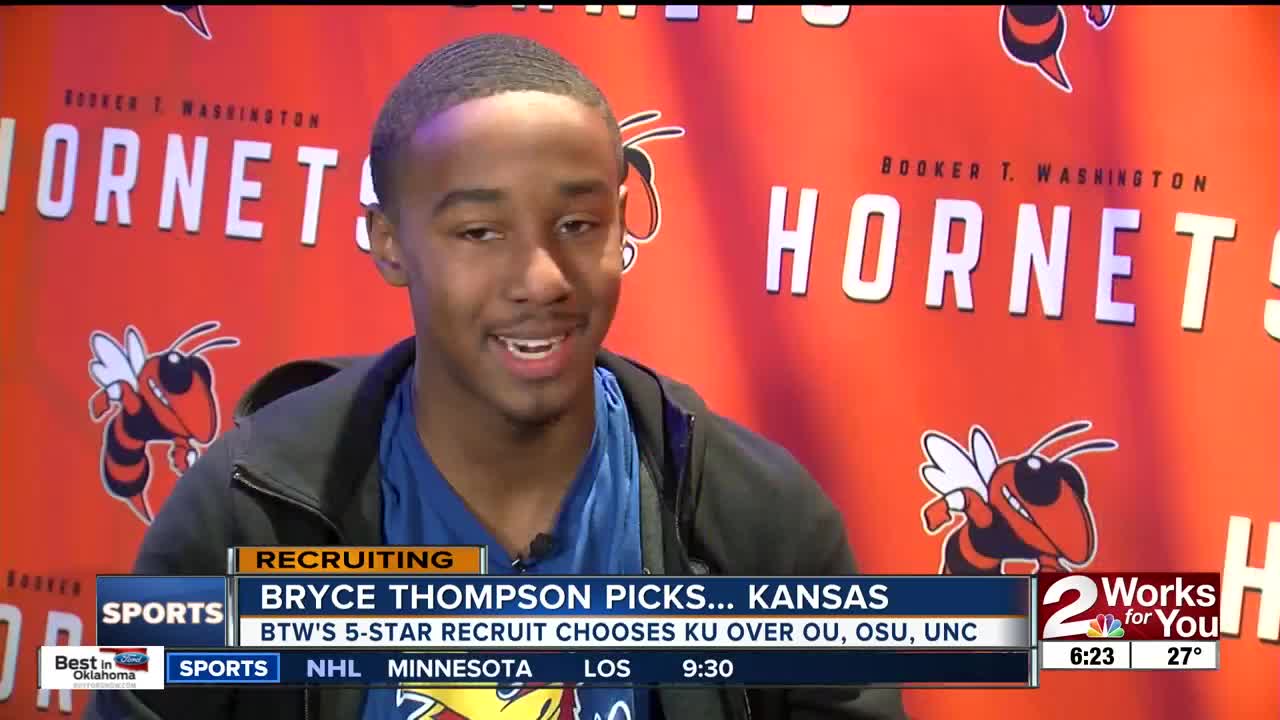 5-star prospect Bryce Thompson commits to play for the Kansas Jayhawks