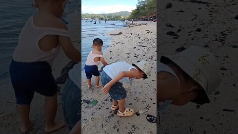 playing on the beach#shorts #short #shortvideo #beach #childrensday #children