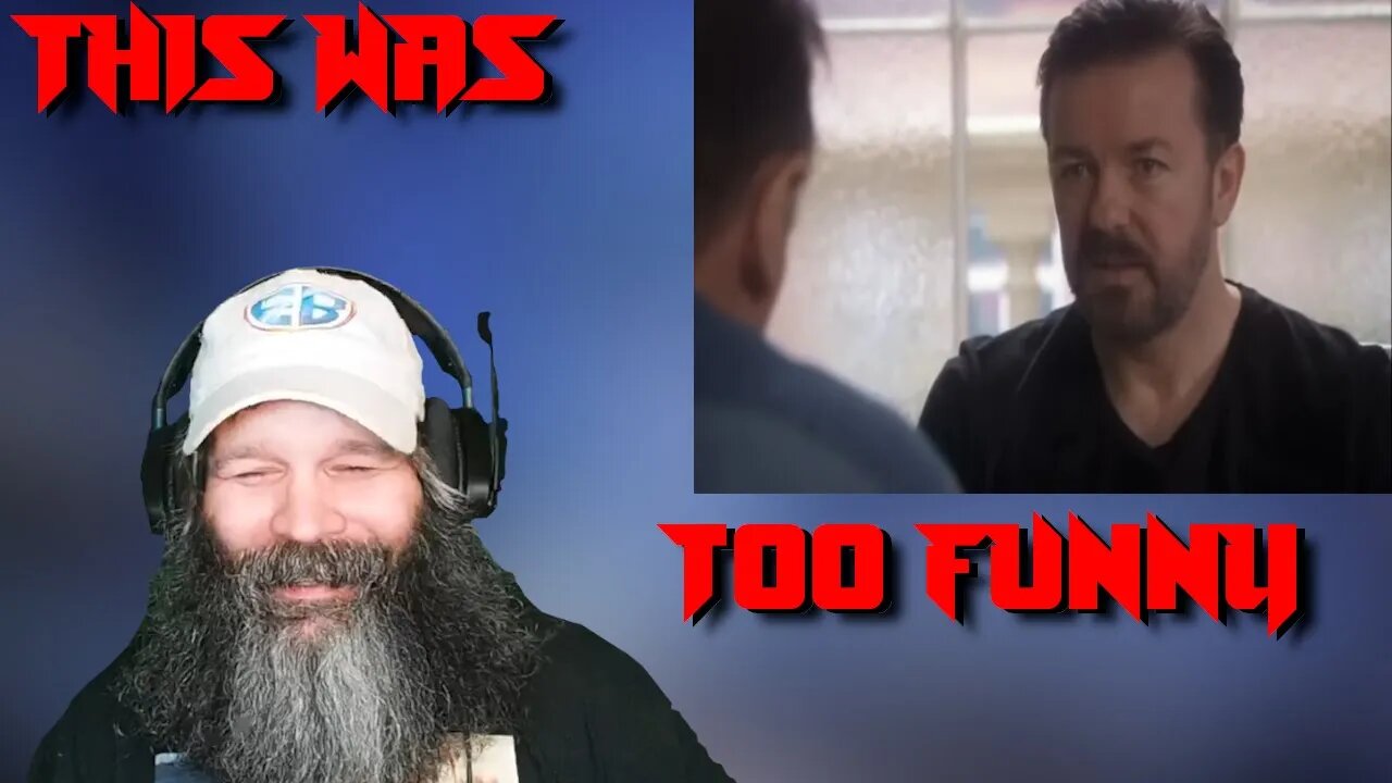 American Reacts to Ricky Gervais and Liam Neeson Improvisational Comedy